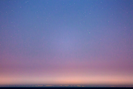 星空,西西里,海岸线