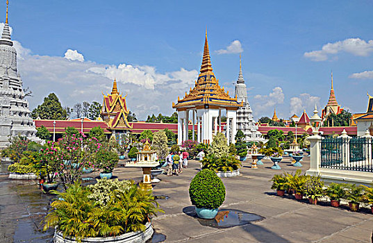 皇宫,金边,柬埔寨,亚洲