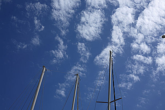 突尼斯,港口,城市,苏斯,游艇码头,蓝天,云