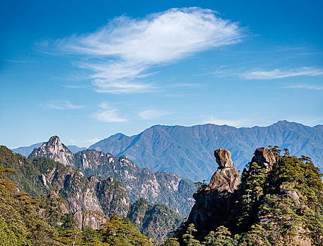 江西上饶三清山,女神峰