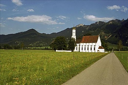 教堂,风景,德国