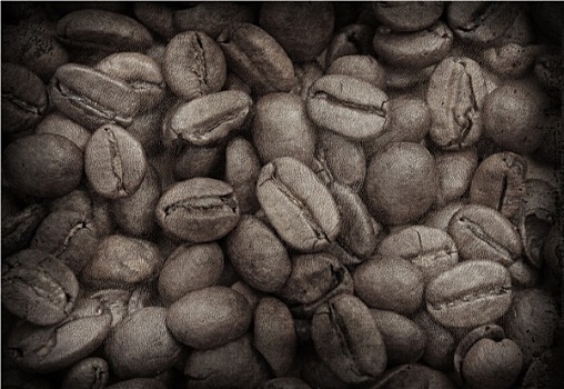 低劣,图像,咖啡豆