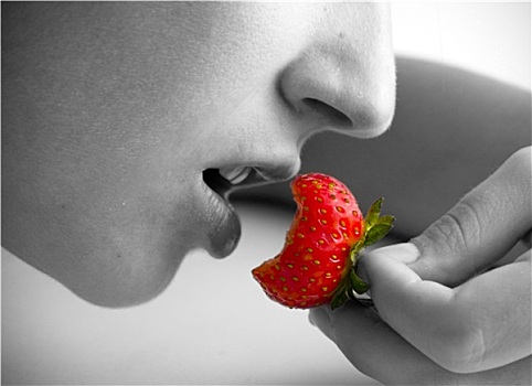嘴,草莓