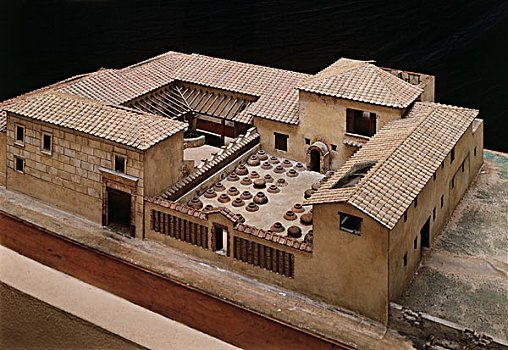 模型,罗马,别墅,建筑,意大利