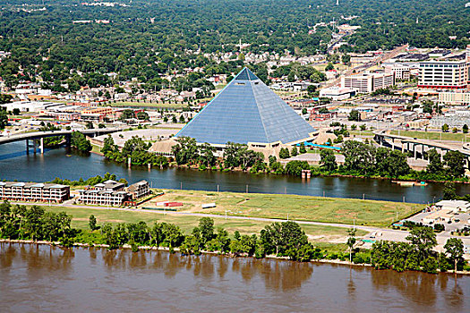 金字塔,竞技场,密西西比河,泥,岛屿