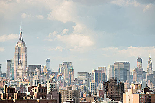 曼哈顿,天际线,纽约,美国