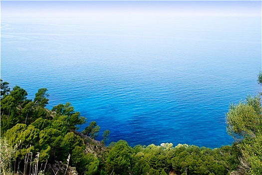 地中海,俯视,马略卡岛