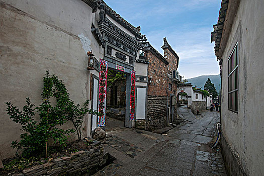 安徽黟县宏村的小巷