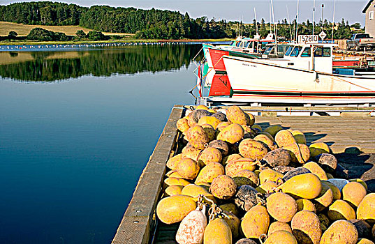 渔船,法国河,爱德华王子岛,加拿大