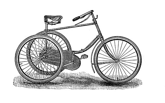 脚踏车,自行车,19世纪,木刻,德国,欧洲