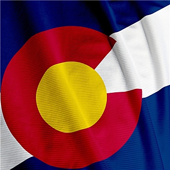 科罗拉多,旗帜,特写
