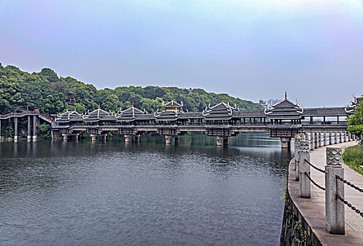 湖南省长沙市湖南烈士公园－风雨桥