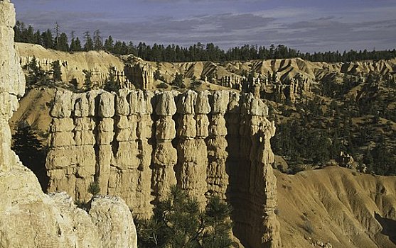 岩石构造,峡谷,布莱斯峡谷国家公园,犹他,美国