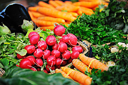 新鲜,有机,蔬菜,食物,市场
