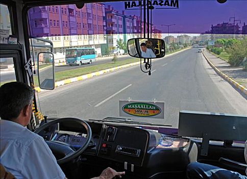 公共交通,合租车,驾驶员,卡帕多西亚,土耳其