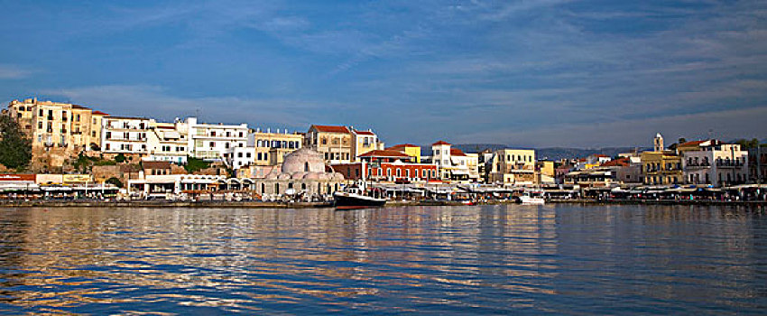 希腊,克里特岛,哈尼亚,老,港口