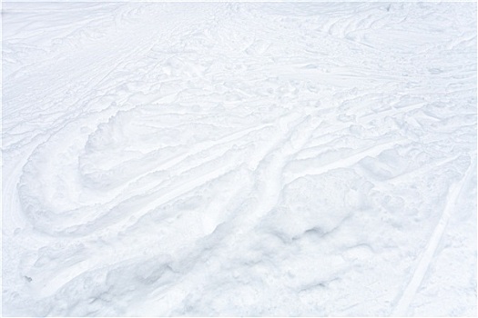 雪原,滑雪道,小路,雪中