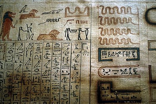 特写,书本,死,纸莎草,埃及博物馆,开罗,艺术家,未知