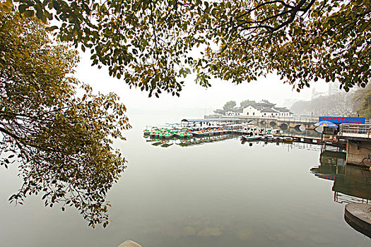 九江,甘棠湖,周瑜,点将台,烟水亭,古迹,湖泊,城市