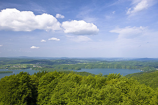 山峦,湖,波兰