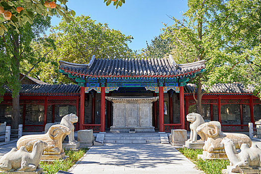 北京石刻博物馆内部的景色