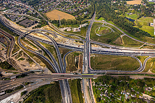 高速公路,连通,大,工地,波鸿,鲁尔区,北莱茵威斯特伐利亚,德国