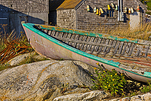 划桨船,小湾,新斯科舍省,加拿大