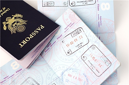 美国,护照,欧洲
