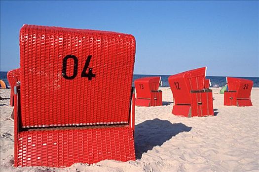 沙滩椅,波罗的海,德国