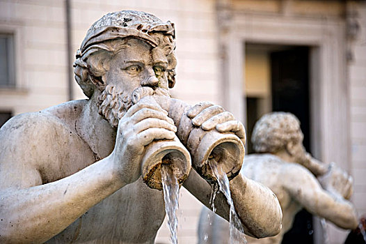 喷泉,纳佛那广场,广场,罗马,拉齐奥,区域,意大利,欧洲