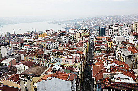 建筑,屋顶,伊斯坦布尔,土耳其