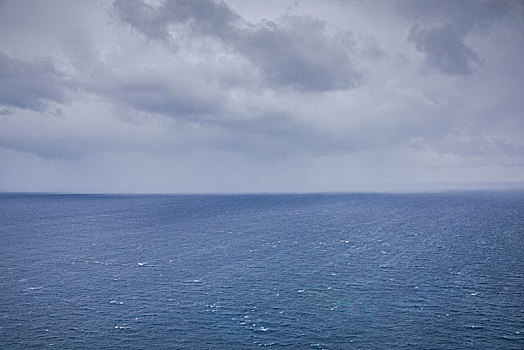 葡萄牙,亚速尔群岛,圣马利亚,岛屿,俯视图,接近,风暴