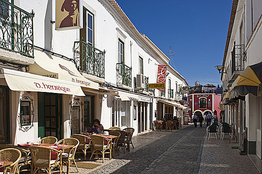 步行街,老城,拉各斯,阿尔加维,葡萄牙