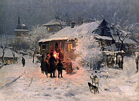 圣诞节,乌克兰,艺术家