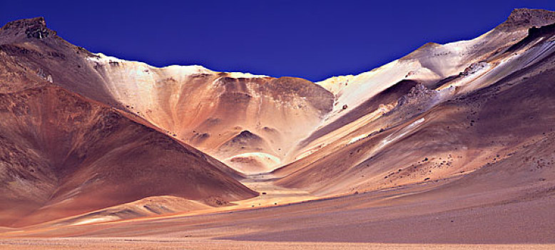 彩色,山,圣安东尼奥,高原,玻利维亚,南美