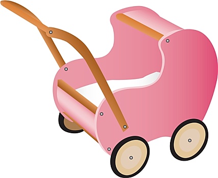 粉色,玩具,婴儿车,娃娃