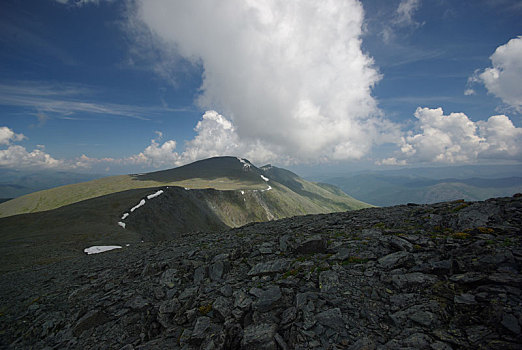 山景,高地,山峰,峡谷,山谷,石头,斜坡