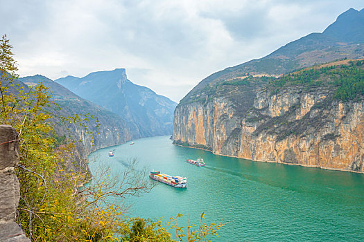 重庆市奉节县白帝城风景区,三峡夔门旅行风光图片