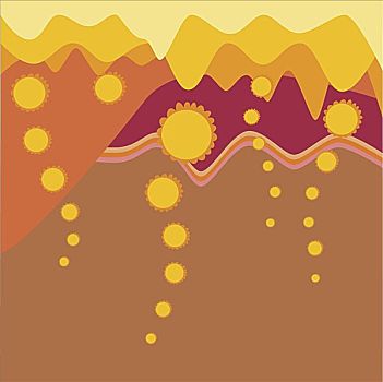 火山岩,火山,传统,美国印第安人,图案