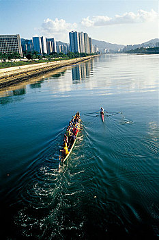 香港回归十周年图片展览沙田城门河