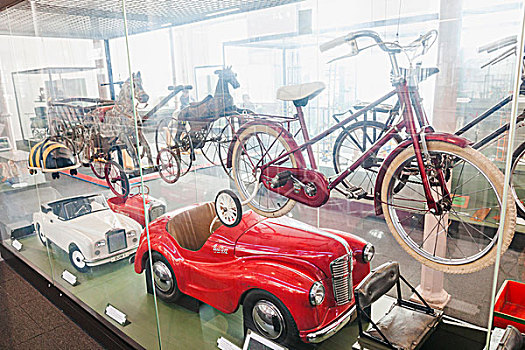 英格兰,伦敦,绿色,博物馆,孩子,展示,旧式,自行车