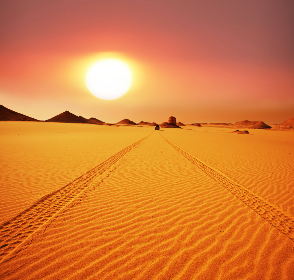 大漠落日图片大全图片