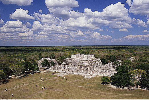 武士神庙,奇琴伊察,尤卡坦半岛,墨西哥