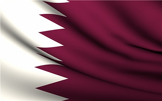 飞,旗帜,卡塔尔,国家,收集