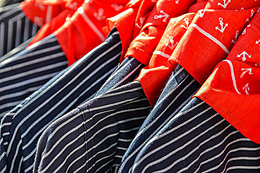 传统,衬衫,红色,布,芬克威尔德,北德,德国,欧洲