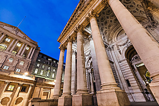 英格兰,伦敦,英格兰银行,伦敦交易所,建筑
