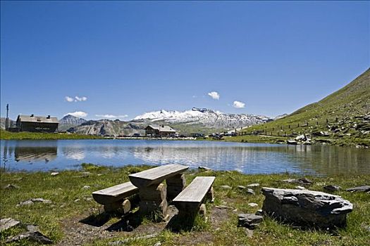 场所,高山湖,高,高山,道路,国家公园,陶安,卡林西亚,奥地利