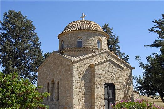 小教堂,靠近,门徒,寺院,意大利腊肠,塞浦路斯北部