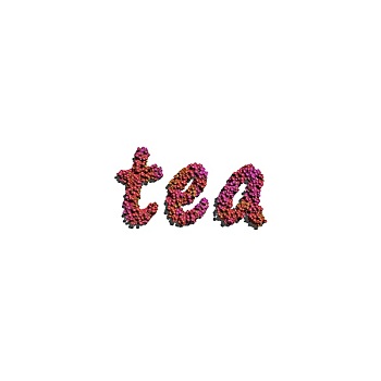 茶,创作,红色,花,白色背景
