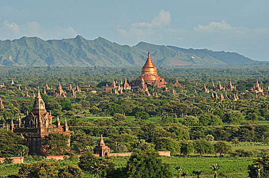 塔,地点,佛教,老,蒲甘,异教,缅甸,东南亚,亚洲